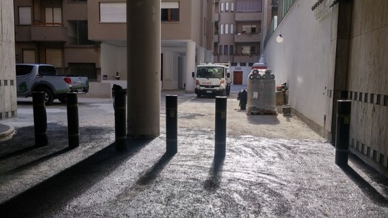 RIFACIMENTO ED IMPERMEABILIZZAZIONE PIAZZALE CONDOMINIALE - PIAZZA VANVITELLI - CASERTA 