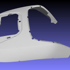 Scudo anteriore scooter Scansione digitale di componente Scudo anteriore scooter Scansione digitale di componente