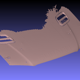 Cofano auto da competizione Scansione digitale di componente Cofano auto da competizione Scansione digitale di componente