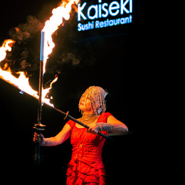 Artista inaugurazione Ristorante Kaiseki V