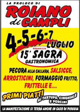 ROIANO Campli - luglio Pecora alla callara, arrosticini