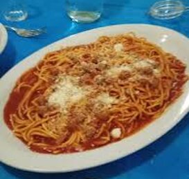 Chitarra Teramana Pasta all'uovo con sugo e polpettine