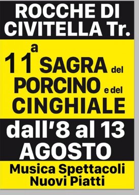 ROCCHE Civitella - Agosto Porcini e Cinghiale