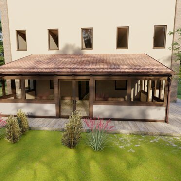 Veranda - Crevalcore BO Veranda in legno con tetto e pareti coibentate
