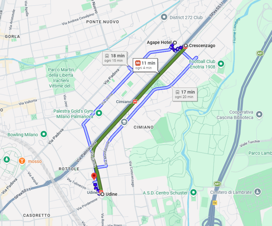 percorso gape hotel-adecco