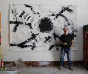 arazzo dipinto su tessuto pesante