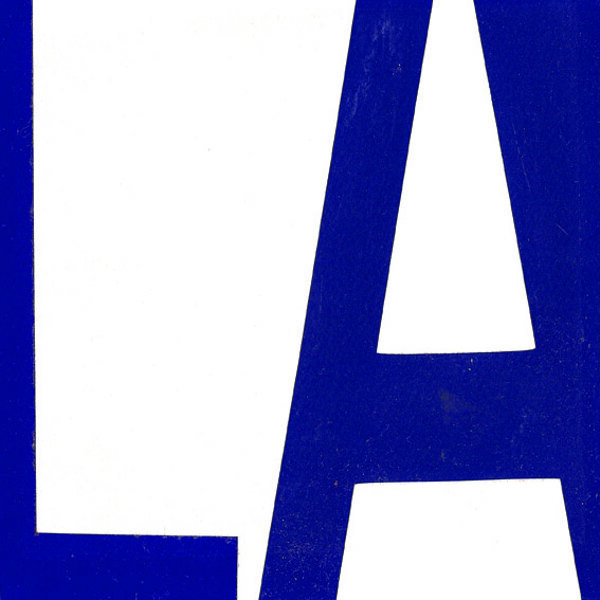 adhesive letters on paper