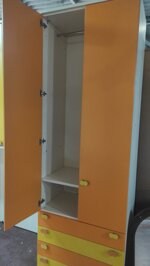 cameretta-a-ponte-moderna-bicolore-arancio-e-giallo-limone