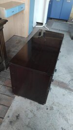 como-vintage-modernariato-anni-6070-cassettiera-legno-scuro-design-raro