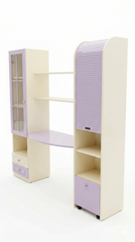 parete-attrezzata-cameretta-scrivania-libreria-e-mobile-serranda-lillapanna