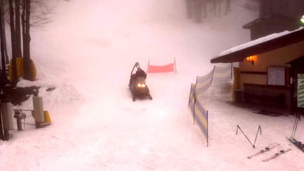 05 gennaio 2018 Campigna (FC) - Giovane soccorso dopo caduta dagli sci. In azione i tecnici della Stazione Monte Falco