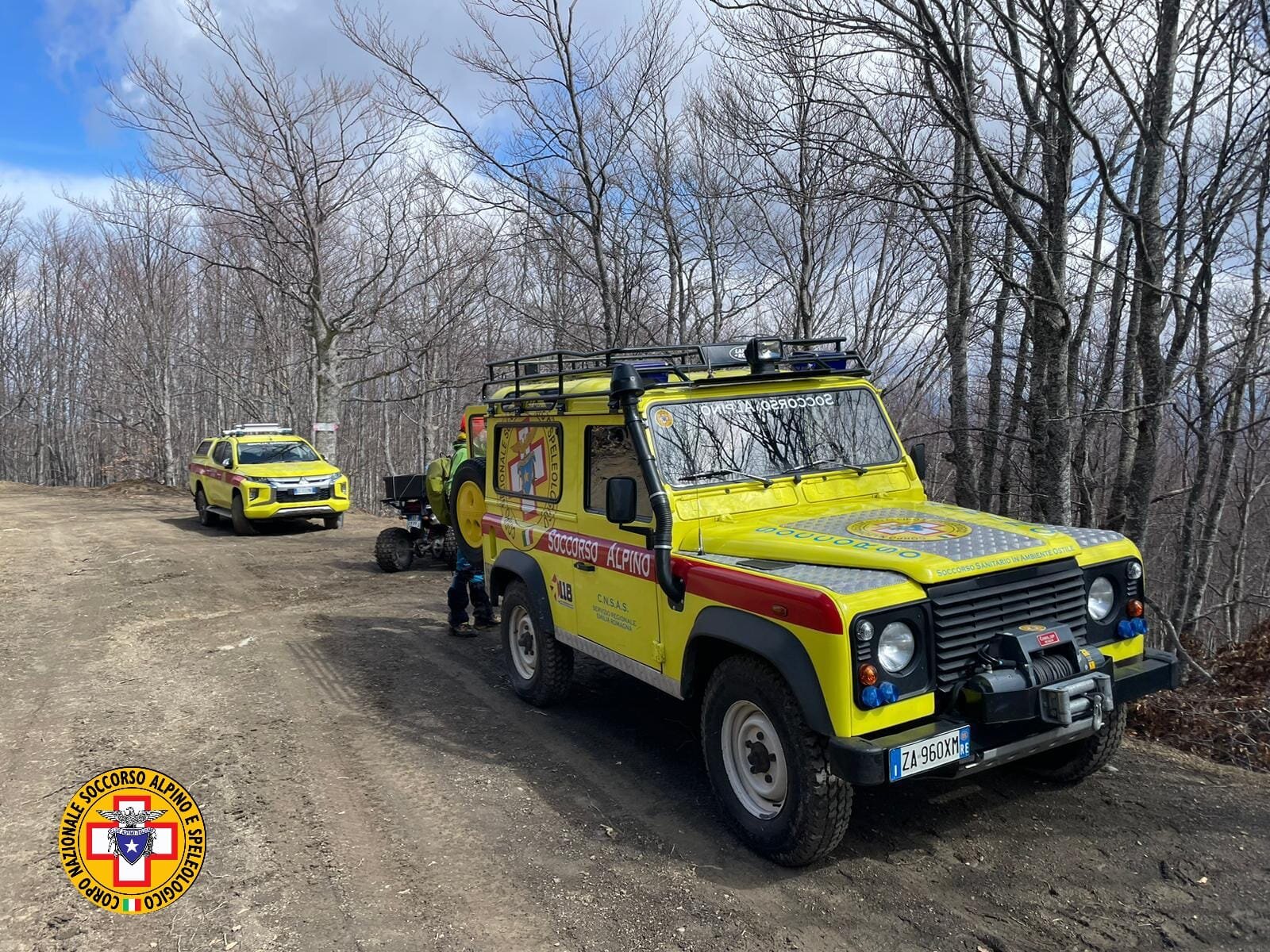 2 aprile 2023. Monte Cusna (RE). Soccorso escursionista con perdita di orientamento.