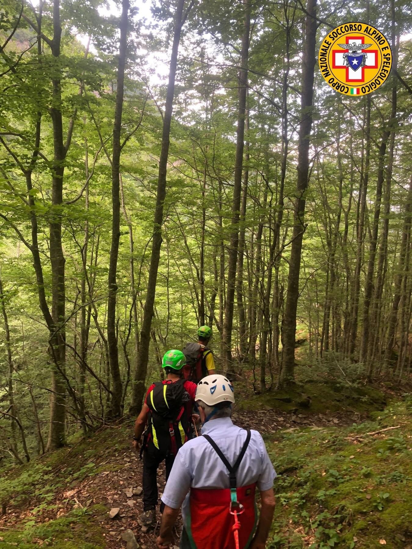 25 luglio 2024. Montecreto (MO). Soccorso escursionista in difficolt&agrave;.