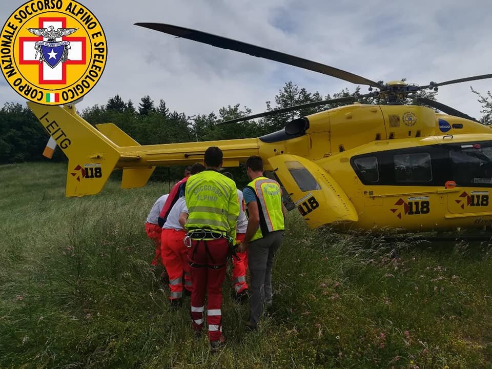 15 giugno 2019. Monte Fuso (Neviano degli Arduini - Pr). Cade con la Mountain bike. Trasportato in elicottero all'ospedale.
