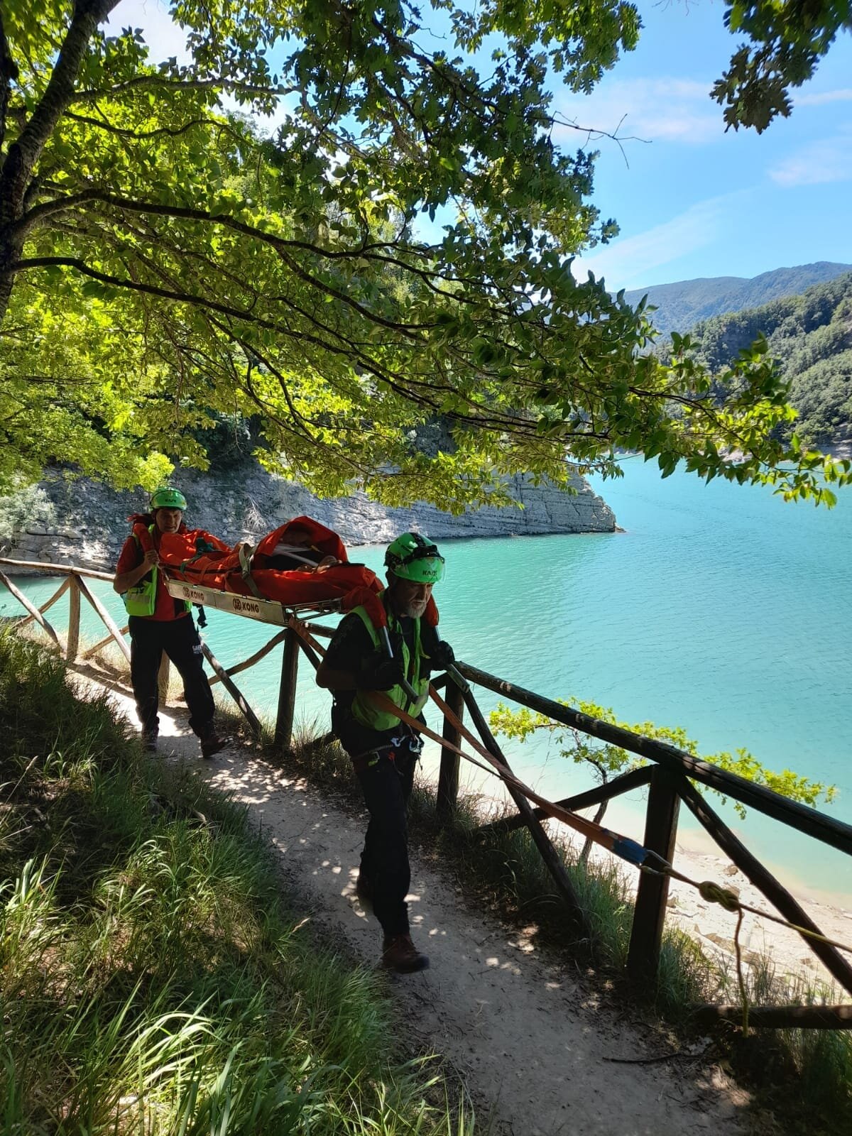 14 luglio 2022. Diga di Ridracoli - Bagno di Romagna (FC). Escursione alla diga di Ridracoli finita con trauma