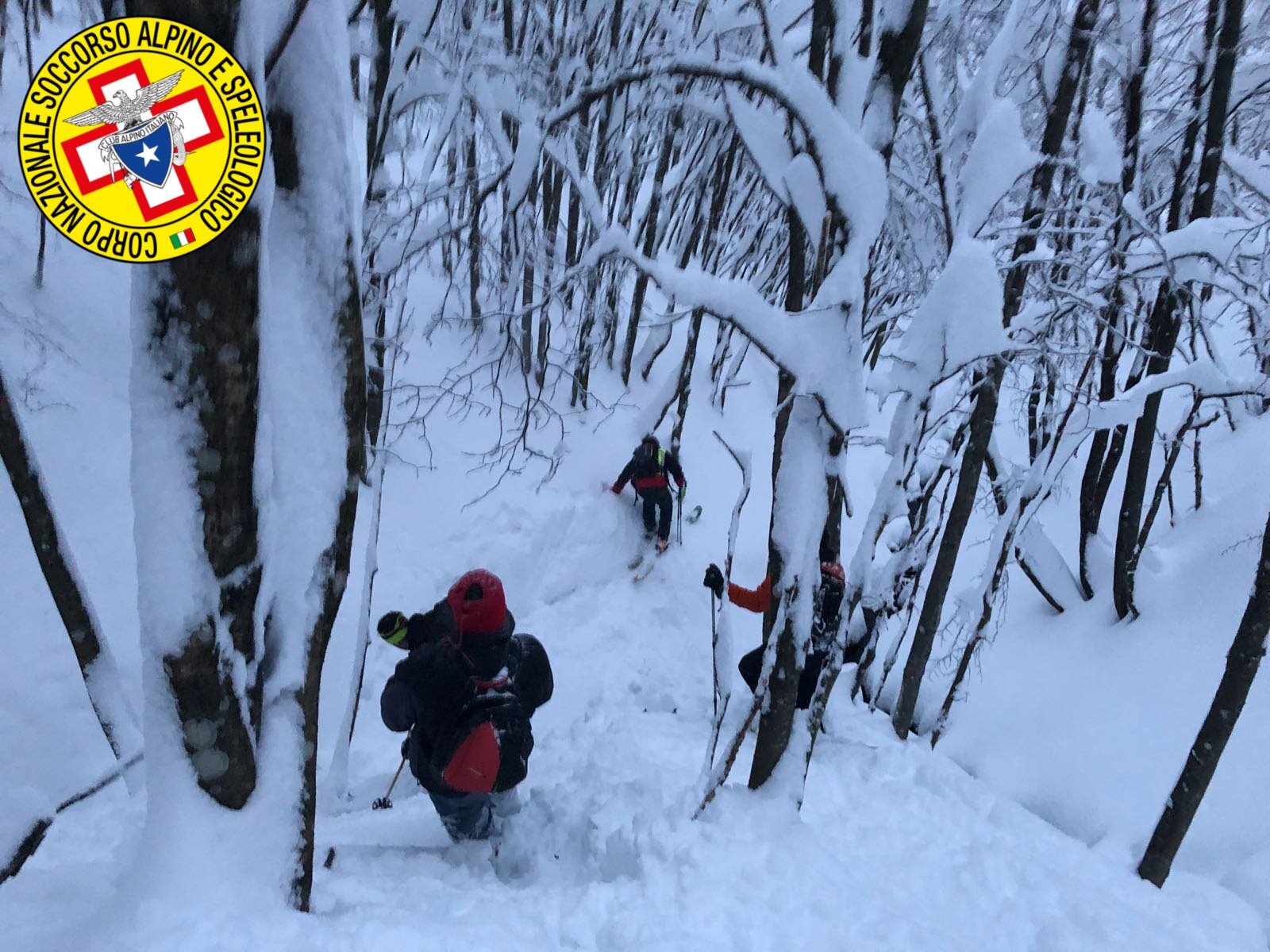 4 febbraio 2018 - Monte Falco Campigna (FC). Senza sosta gli interventi dei volontari della Stazione Monte Falco (SAER) e quelli della Stazione Monte Falterona (SAST) di nuovo impegnati nella ricerca di una persona disorientatasi durante una escursione.