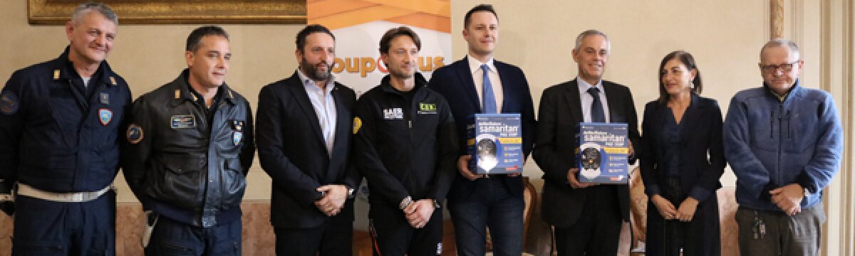 15 dicembre 2017 BOLOGNA &ldquo;Natale con Couponlus: regala con il cuore&rdquo; donati due Defibrillatori Semiautomatici al SAER.