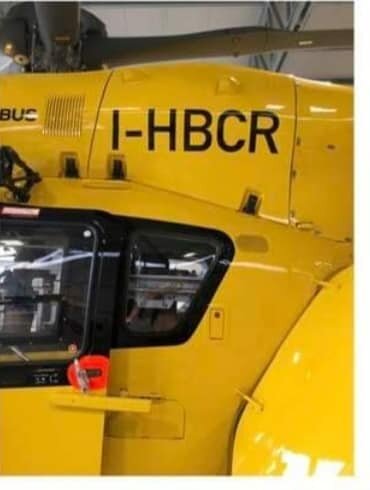 Un nuovo elicottero per la base elisoccorso di Pavullo nel Frignano, marche I-HBCR, una "targa" particolare.