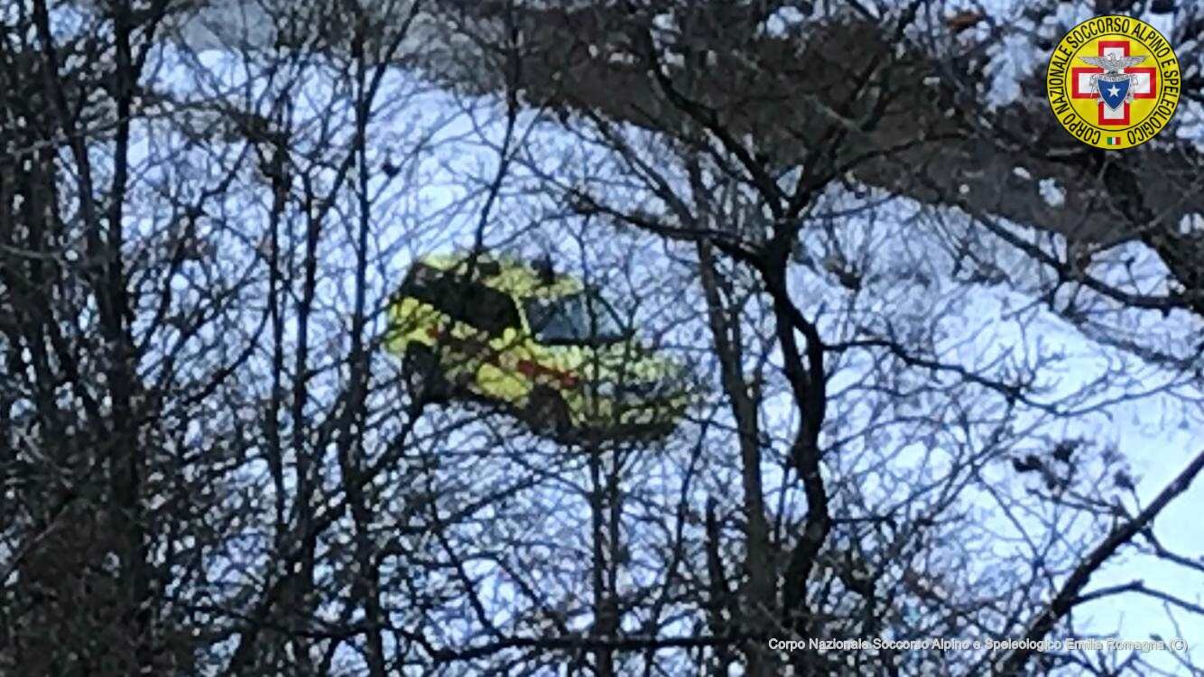 18 dicembre 2018. Nasseto - Bagno di Romagna (FC). Escursionista si infortuna su sentiero. Richiesta assistenza del Soccorso Alpino.