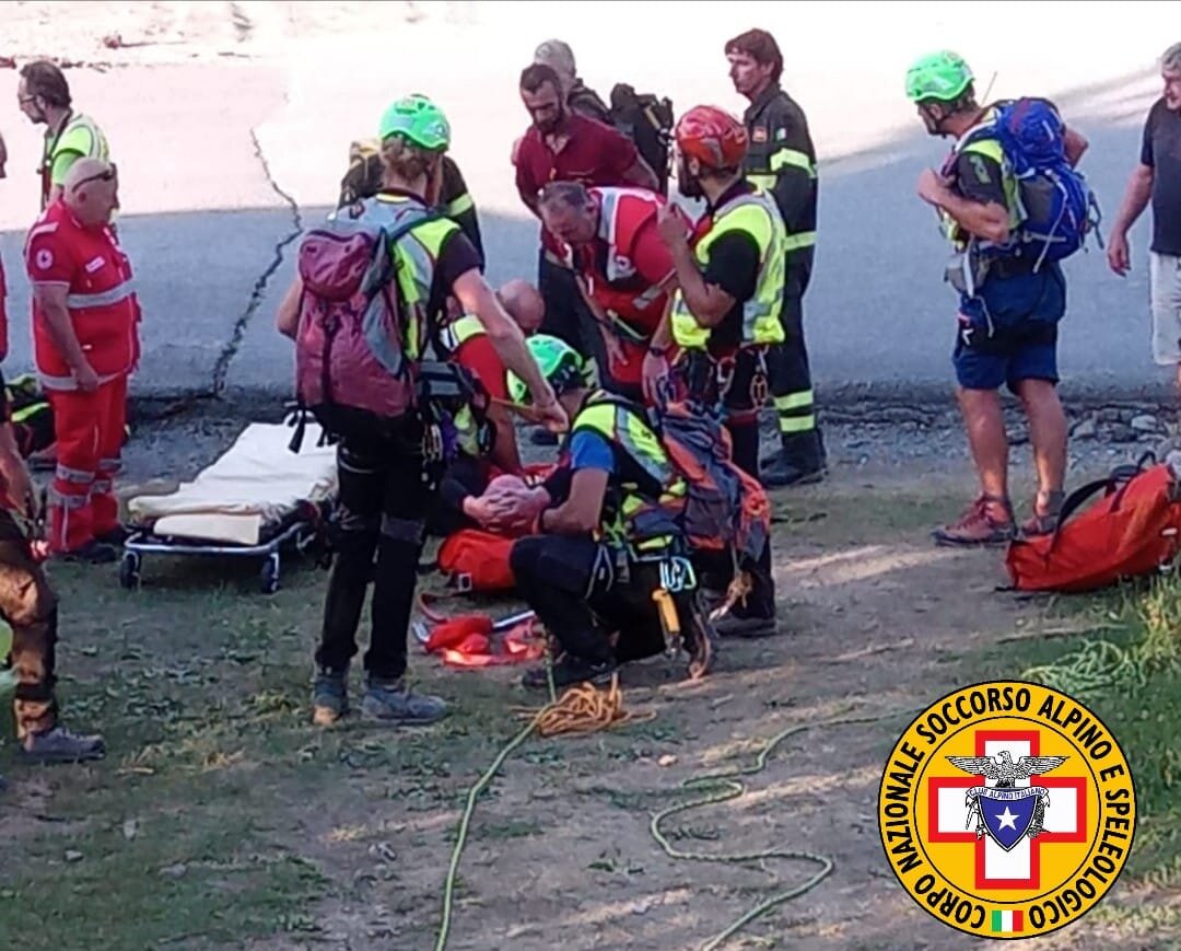 15 agosto 2019. Monte Nero (Ferriere - PC). Distorsione alla caviglia per un escursionista.