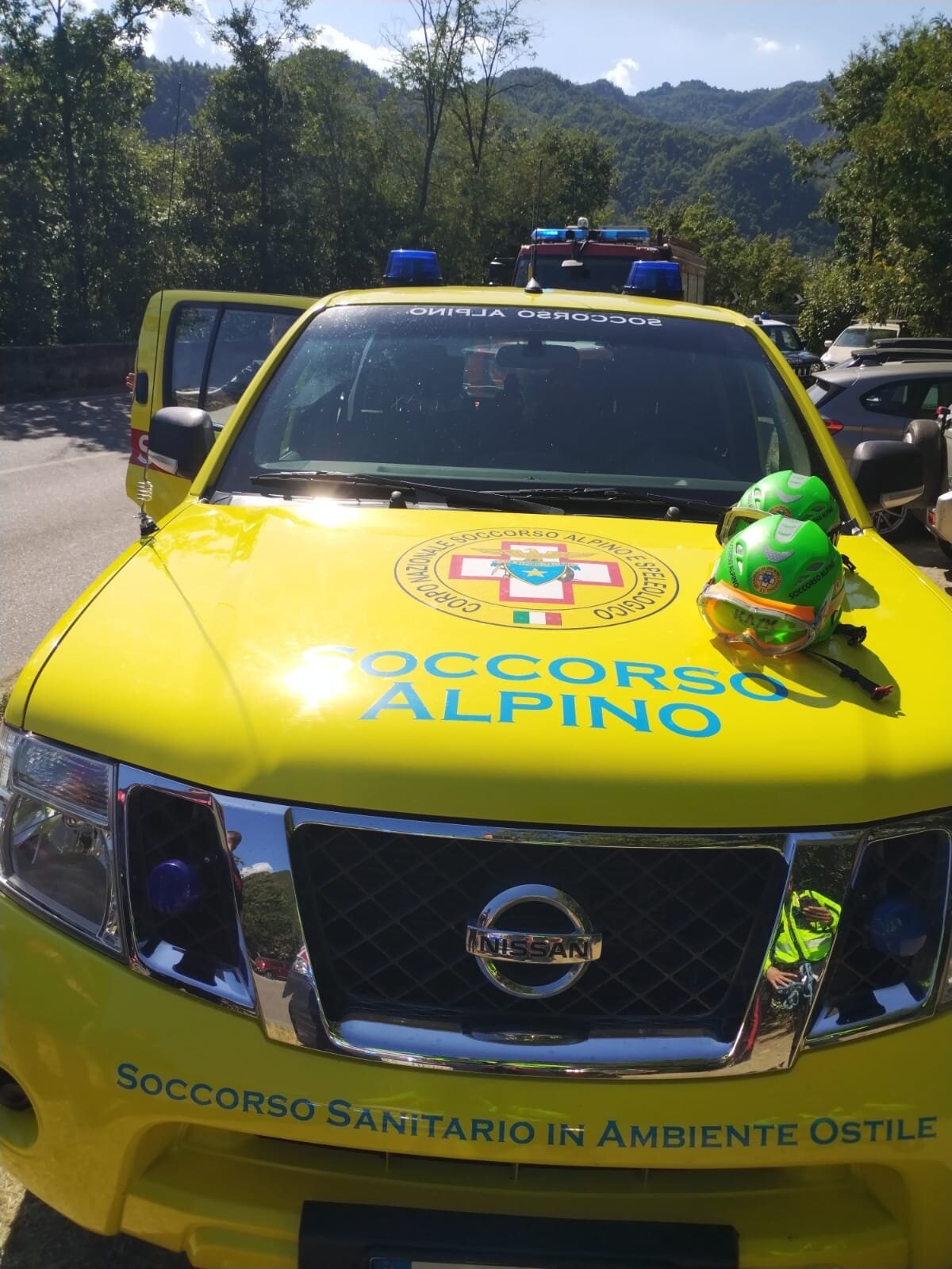 11 agosto 2023. Anse di Brugnello (Corte Brugnatella - PC) Persone in difficolt&agrave;, recuperate dal soccorso alpino.