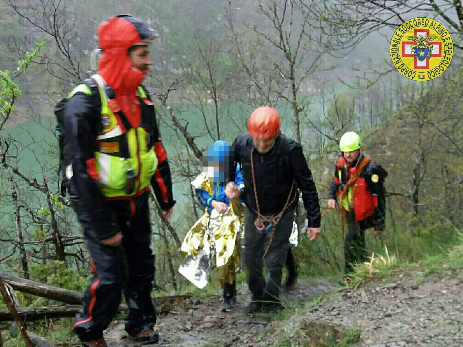 23 aprile 2019. Ridracoli (FC). Intervento del Soccorso Alpino per famiglia in difficolt&agrave; su sentiero