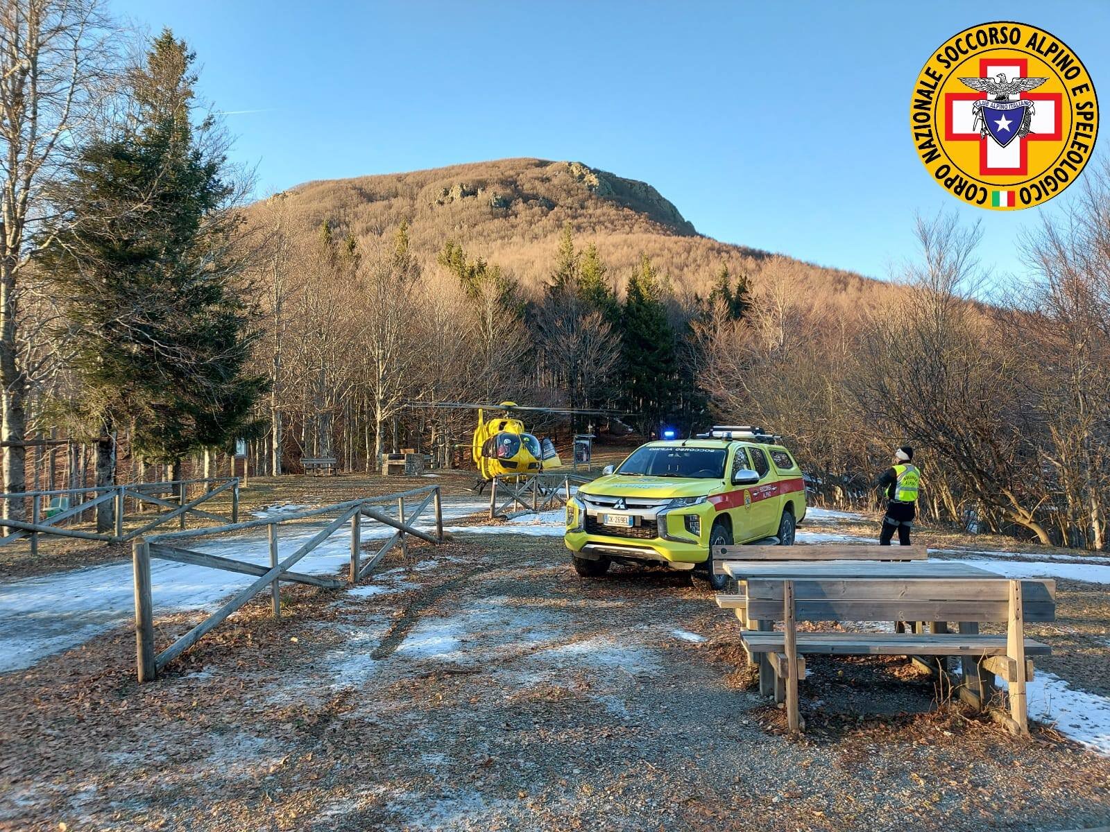 27 dicembre 2024. Faggio dei Tre comuni (PR). Soccorsa escursionista.