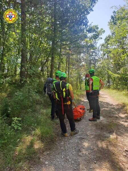 29 agosto 2020. Sarsina (FC). Si procura un trauma cadendo dalla bici.