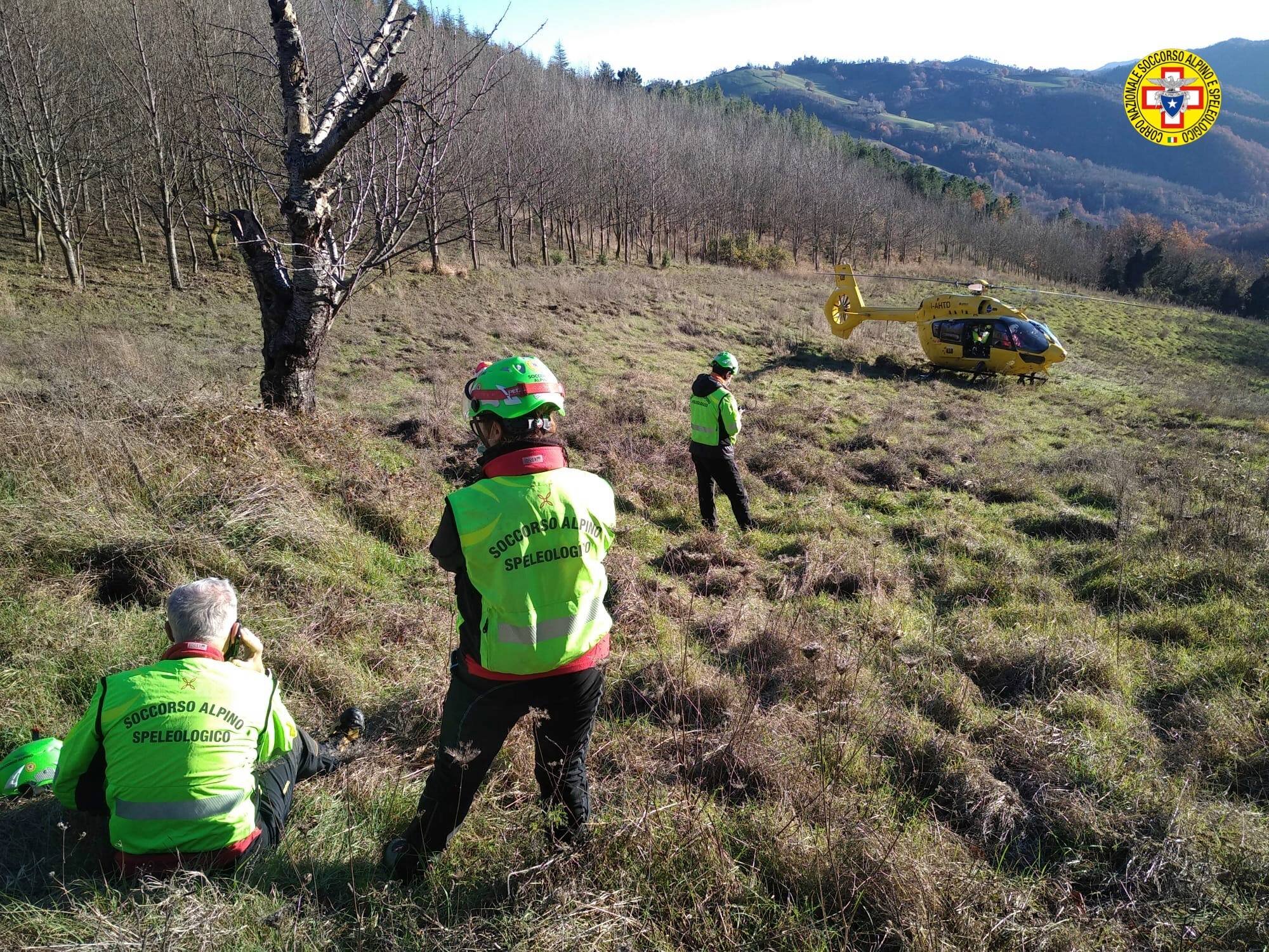13 dicembre 2020. Civitella di Romagna (FC). Si infortuna mentre pratica enduro.