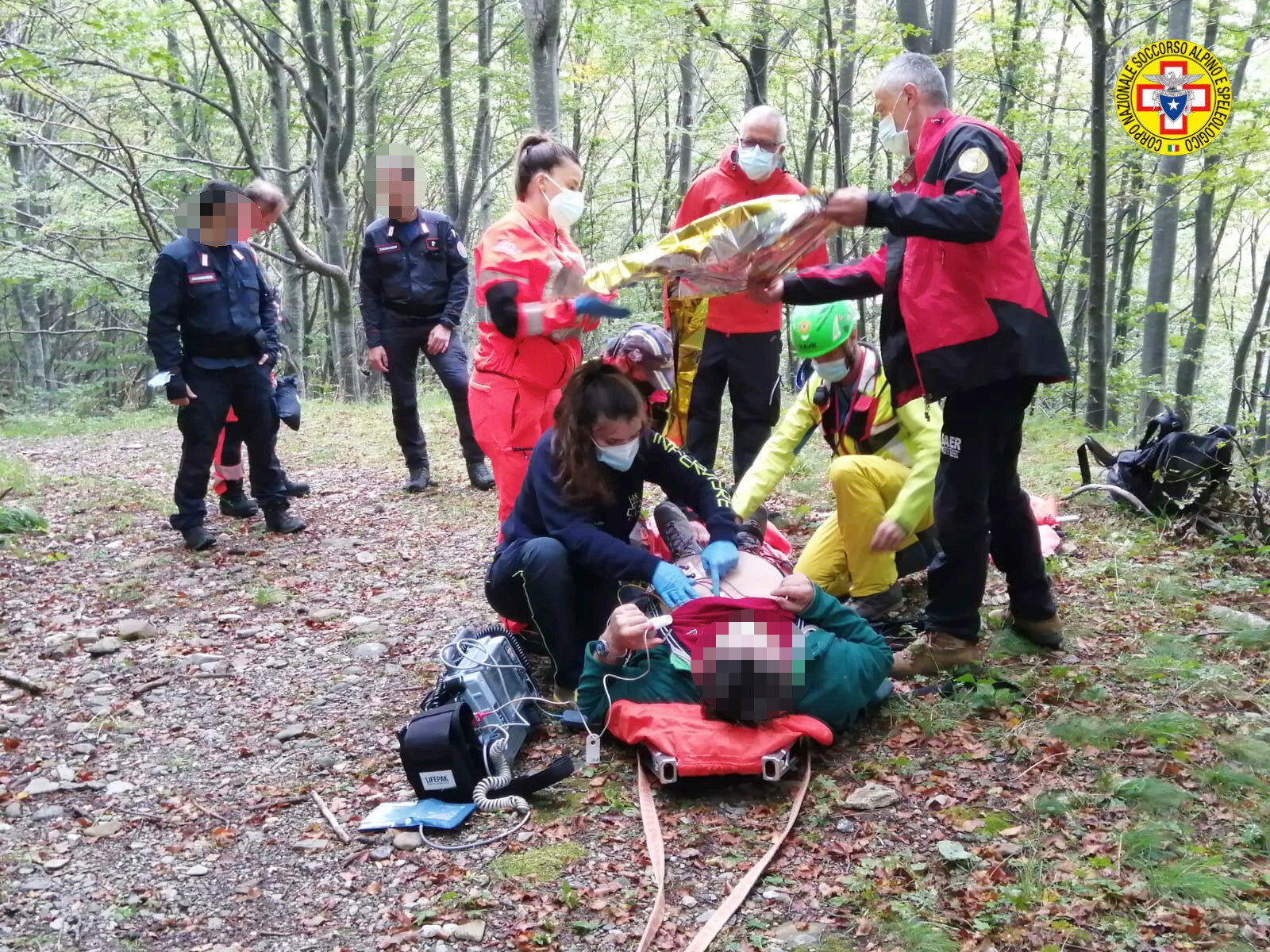 24 settembre 2020. Lagoni (Corniglio - Pr). Cercatore di funghi colto da malore.