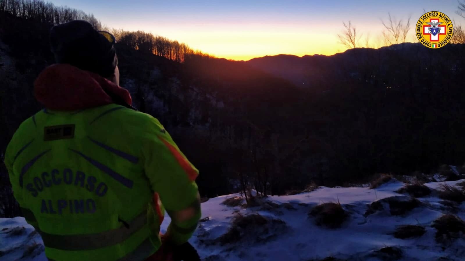 11 gennaio 2022. Lago Scaffaiolo (MO). Intervento congiunto Soccorso alpino emiliano e toscano per escursionista in difficolt&agrave;.