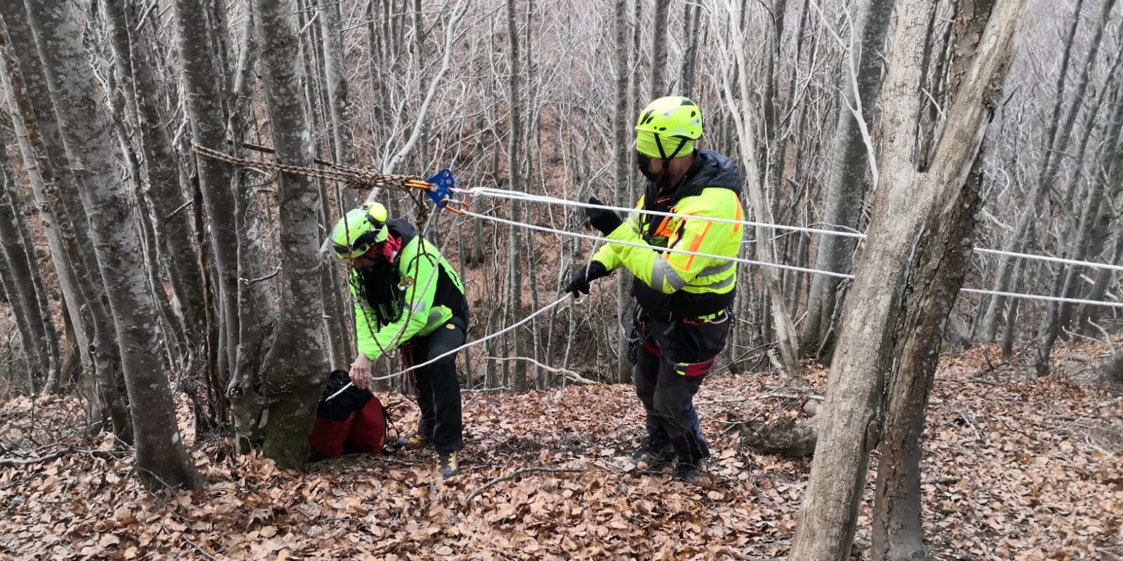 17 aprile 2022. Campigna - Santa Sofia (FC). Ricerca disperso.