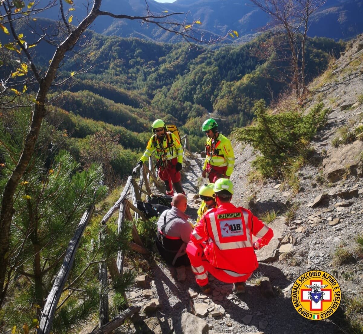 30 ottobre 2022. Bagno di Romagna e Santa Sofia (FC). I tecnici della Stazione Monte Falco impegnati in tre interventi di soccorso.