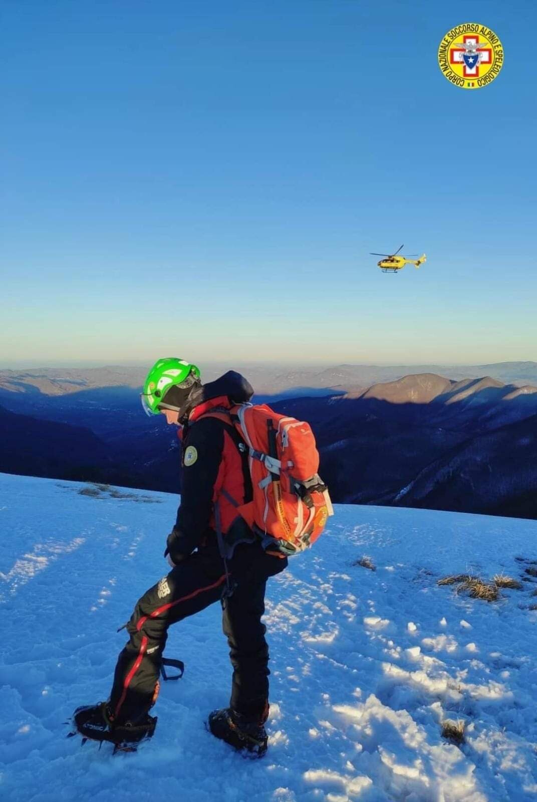 7 dicembre 2022. Sella del Casarola (RE). Soccorso escursionista.