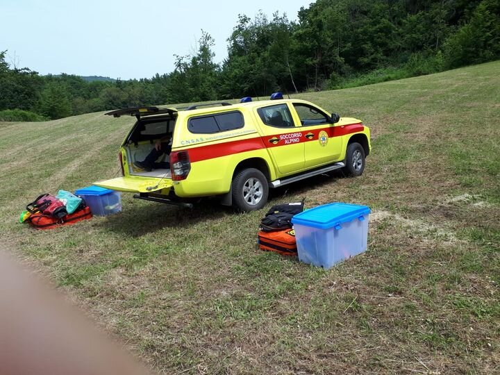 20 giugno 2021. Alpicella di Calestano (Pr) Cade in bici.