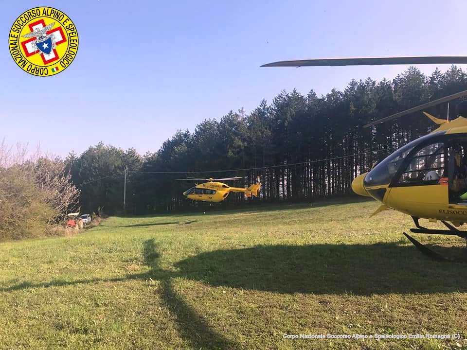 19 aprile 2018. Quinzano di Sopra (Langhirano -PR). Cade col parapendio in una scarpata. Trasportato in ospedale.
