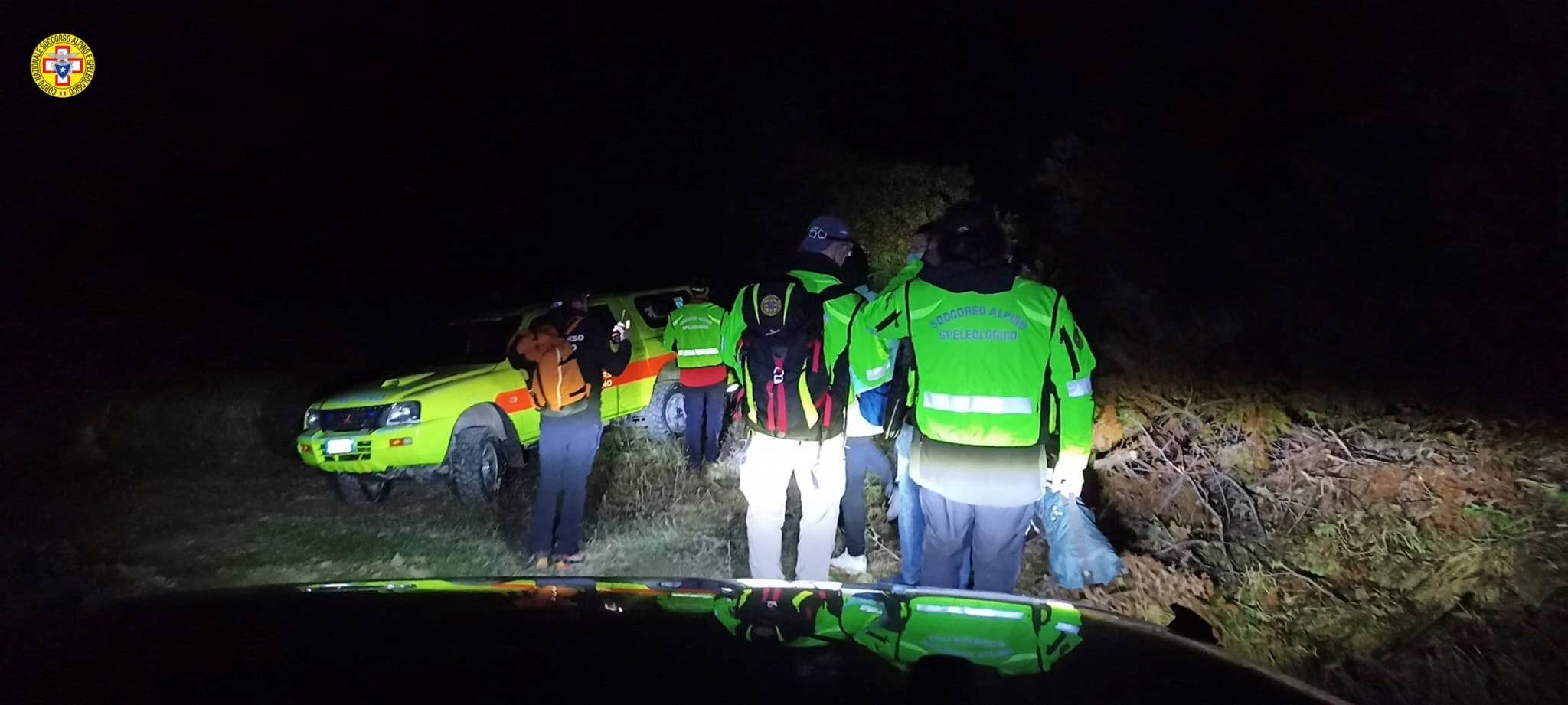 8 novembre 2020. Tredozio (FC). sorpresi dal buio perdono l'orientamento.