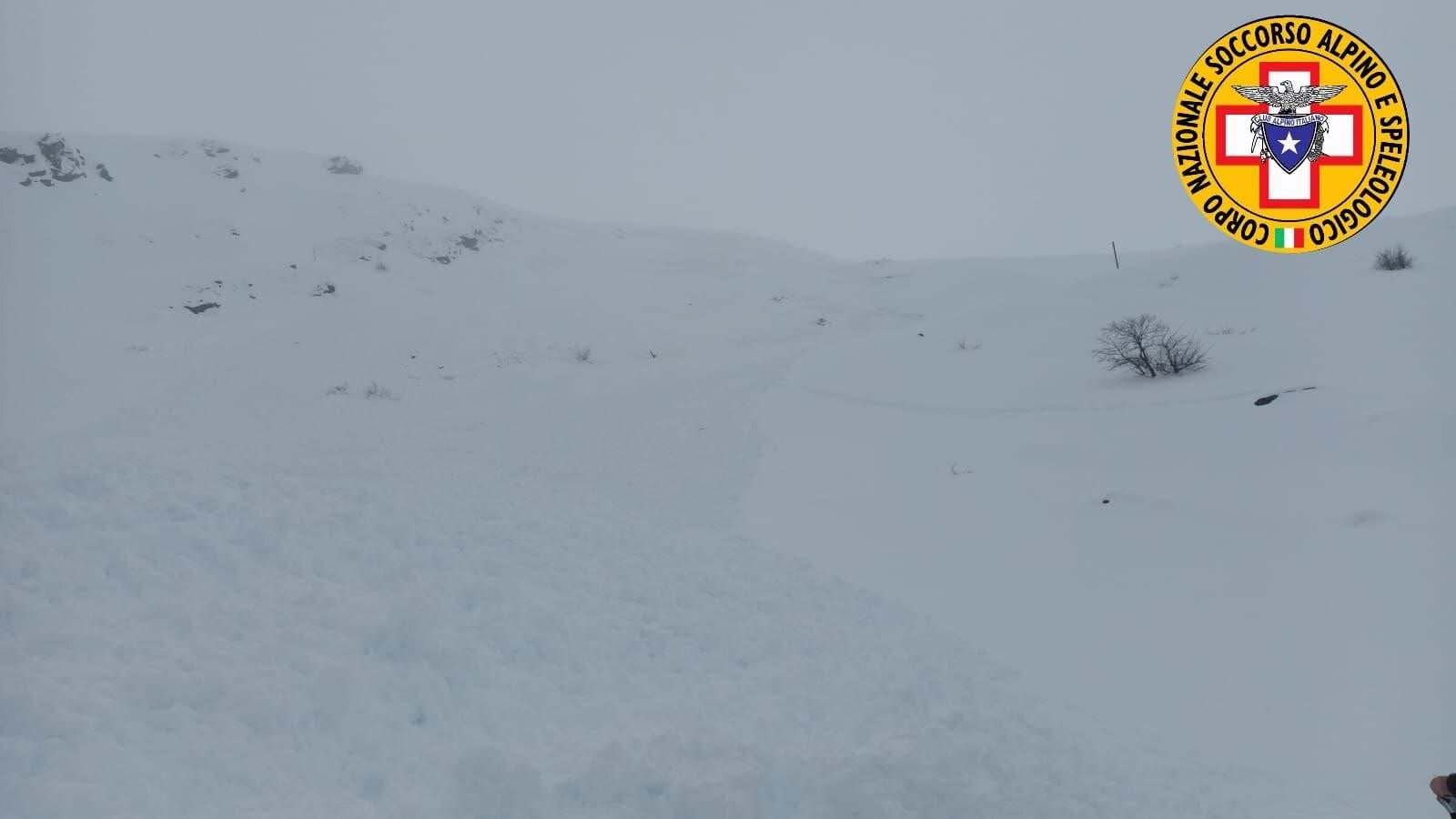 9 febbraio 2025. Monte cusna(RE). Soccorsi due escursionisti travolti da una valanga