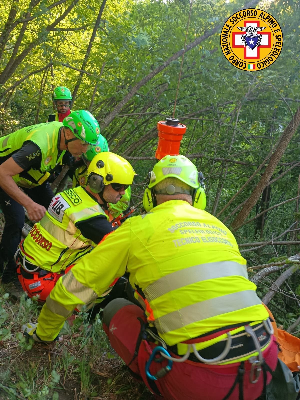 6 giugno 2026. Seguno (Civitella di Romagna - FC). Soccorso uomo caduto in un canalone. 6 giugno 2026. Seguno (Civitella di Romagna - FC). Soccorso uomo caduto in un canalone.