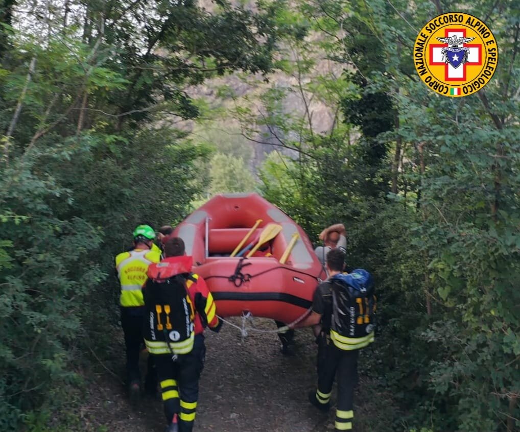 4 luglio 2024. Spiaggia Berlina (Bobbio - PC). Soccorso uomo in difficolt&agrave;.