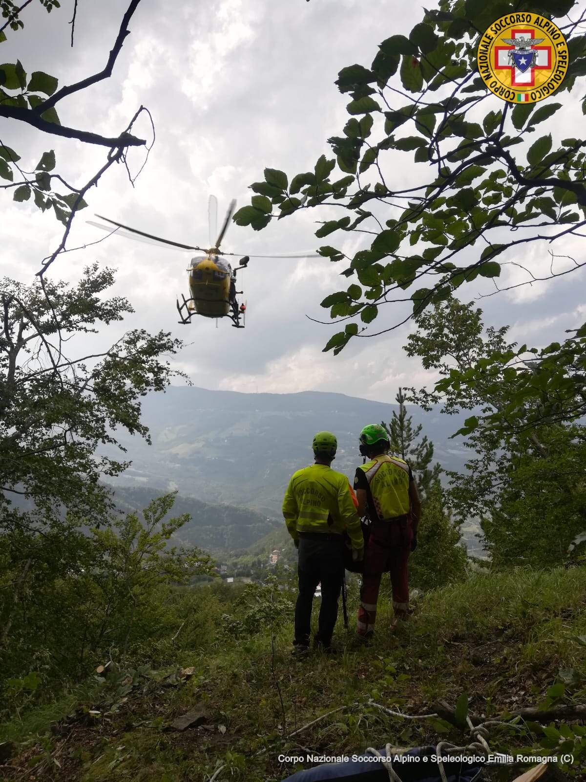 19 settembre 2020. Cascate del Dardagna (BO). Cade e si procura una frattura durante escursione.