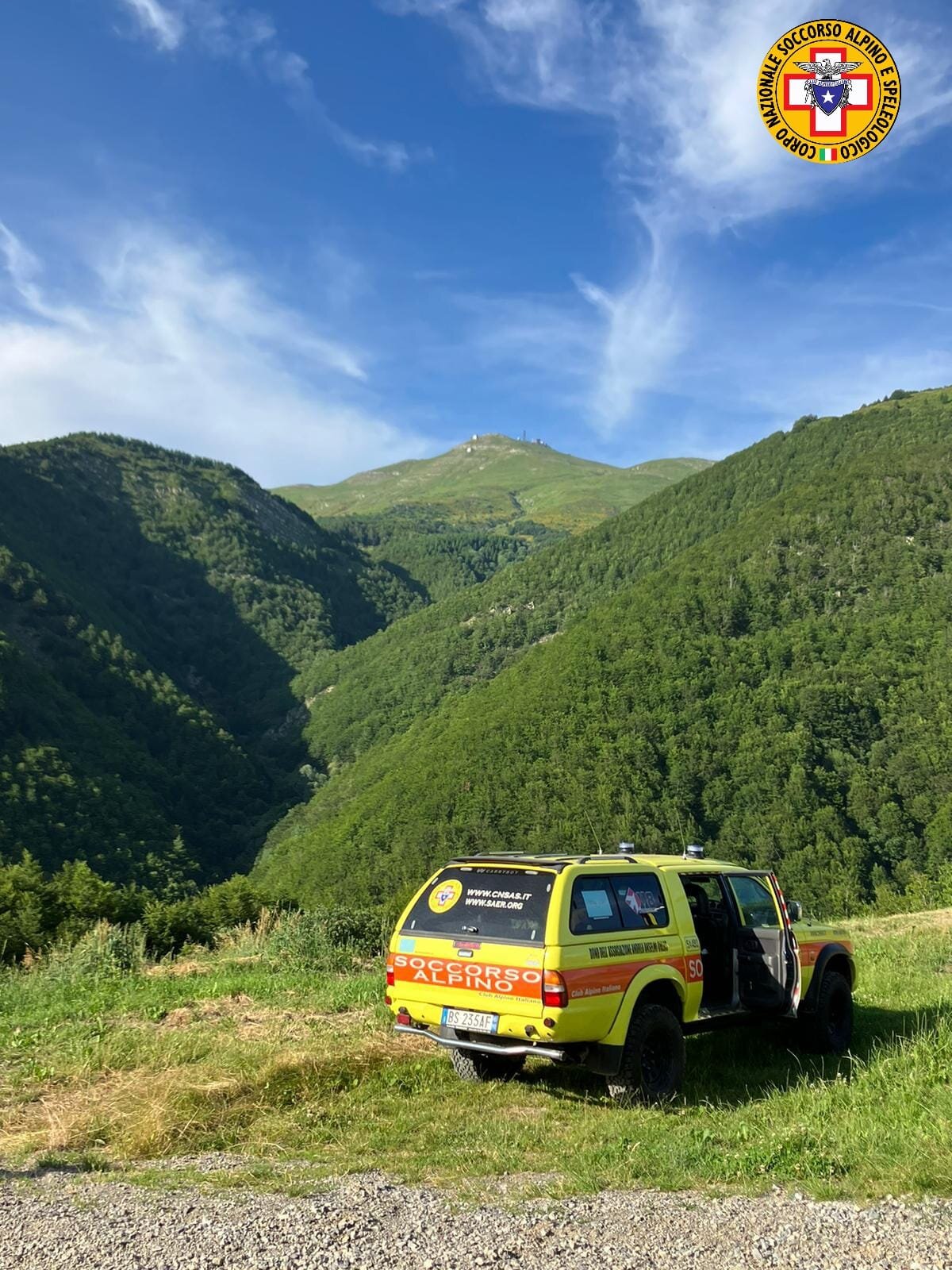 5 luglio 2023. Fiumalbo (MO). Soccorso escursionista in idifficolt&agrave;.