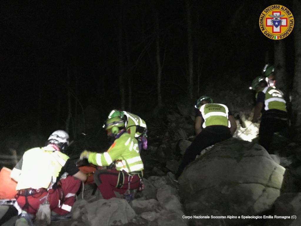 9 agosto 2019. Rio Re Ligonchio (RE).Cade durante una gara di ultra trial