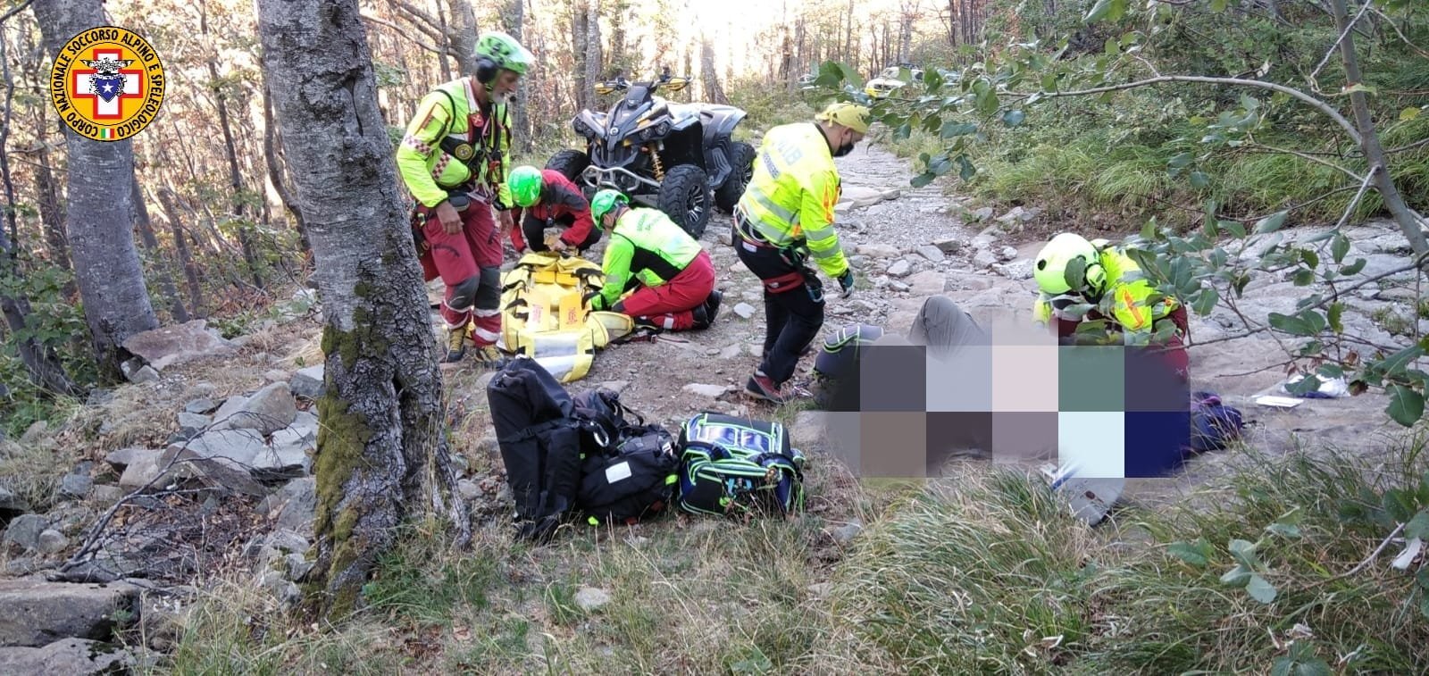 24 agosto 2022. Lago Verde - Prato Spilla (Monchio delle Corti - PR). Malore durante escursione.