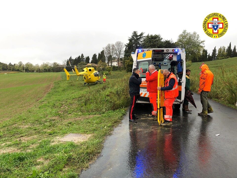6 novembre 2019. Predappio (FC). Si ferisce durante una battuta di caccia &egrave; grave