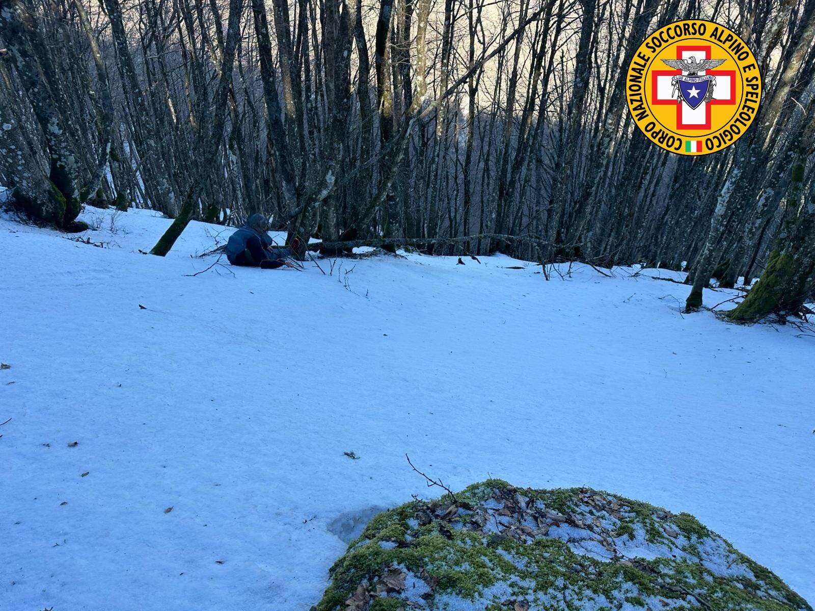 21 febbraio 2026. Fangacci (Campigna Santa Sofia -FC). Soccorsi escursionisti in difficol&agrave;.