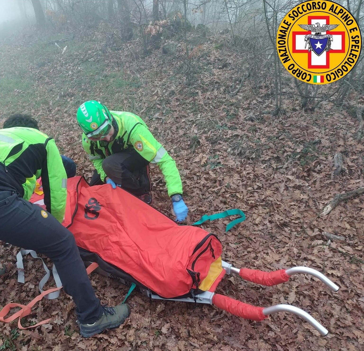 22 febbraio 2025. Val Tidone (PC). Si provoca un trauma mentre percorre un sentiero.
