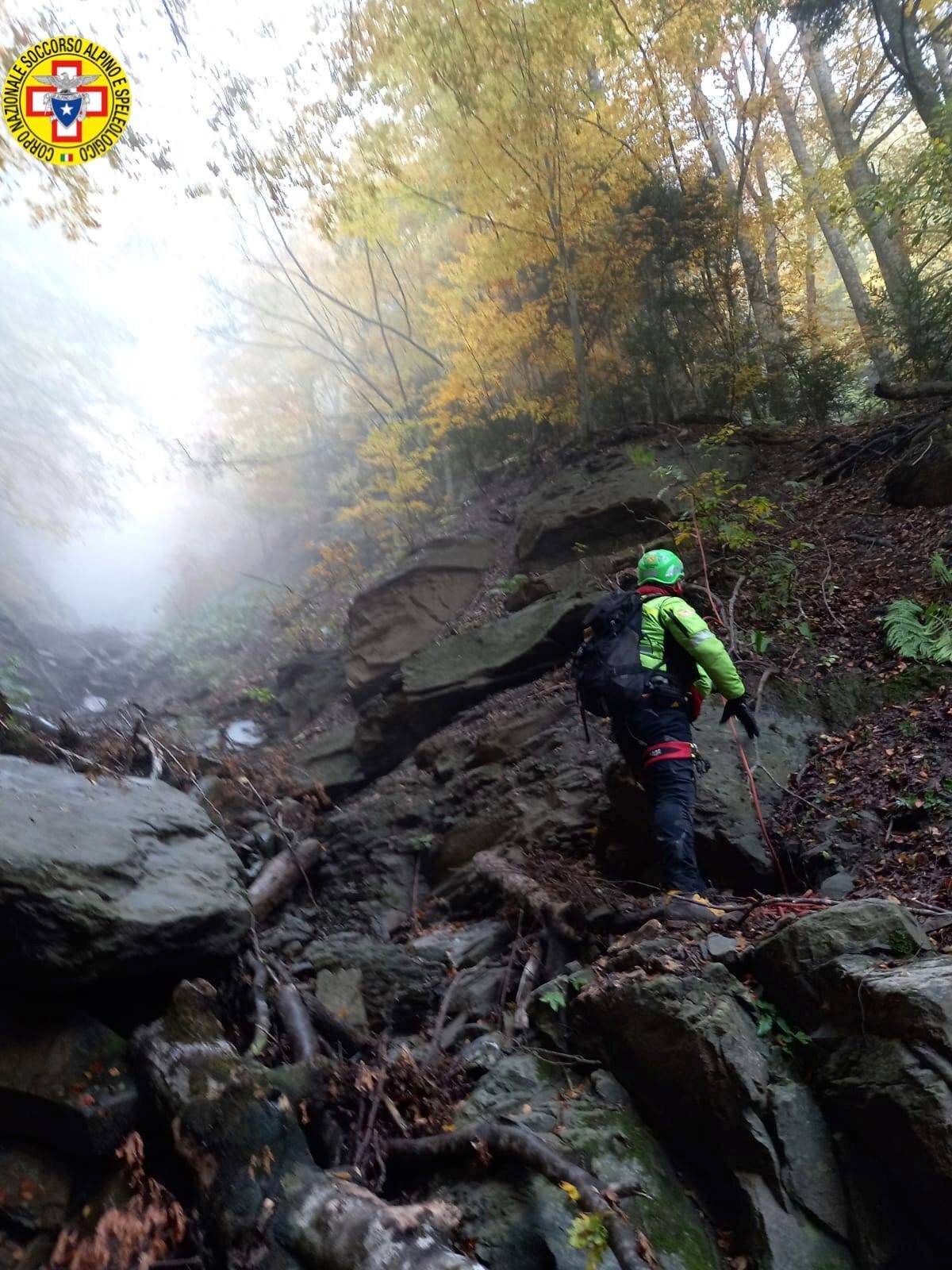 23 ottobre 2021. Poggio Martino (FC). Raggiunto e soccorso escursionista in difficolt&agrave;.