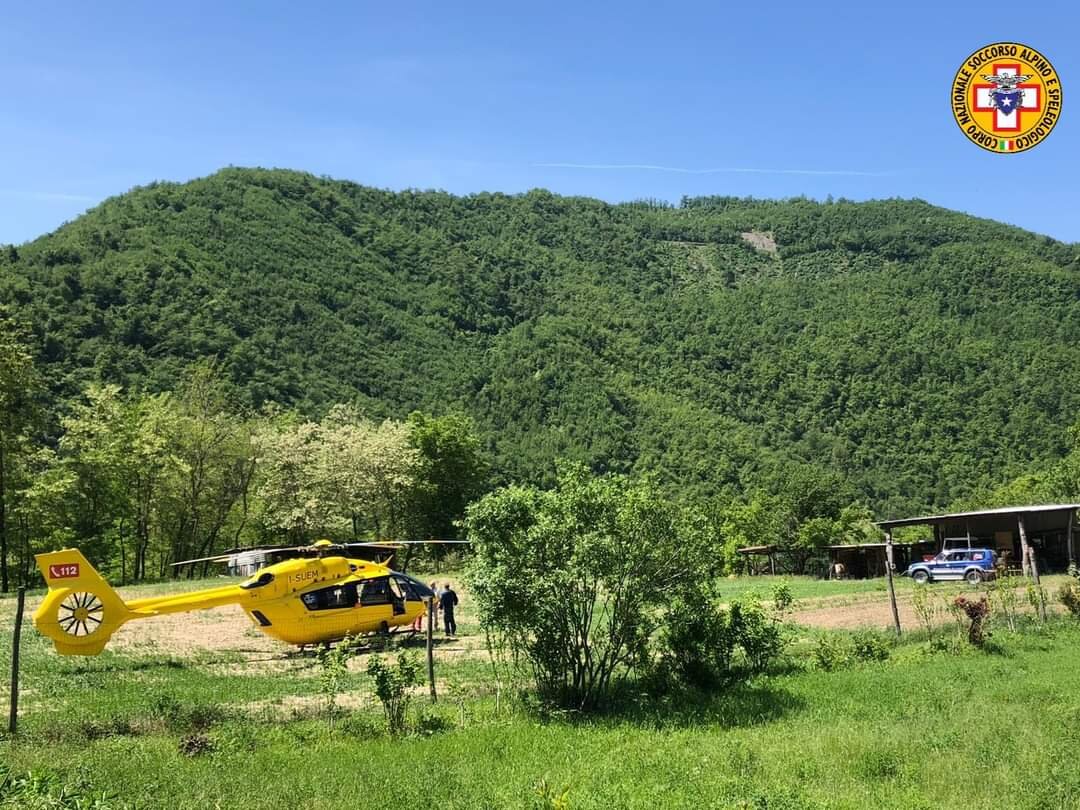 21 maggio 2022. Cascate del Perino (Bettola - Pc) Escursionista colto da malore.