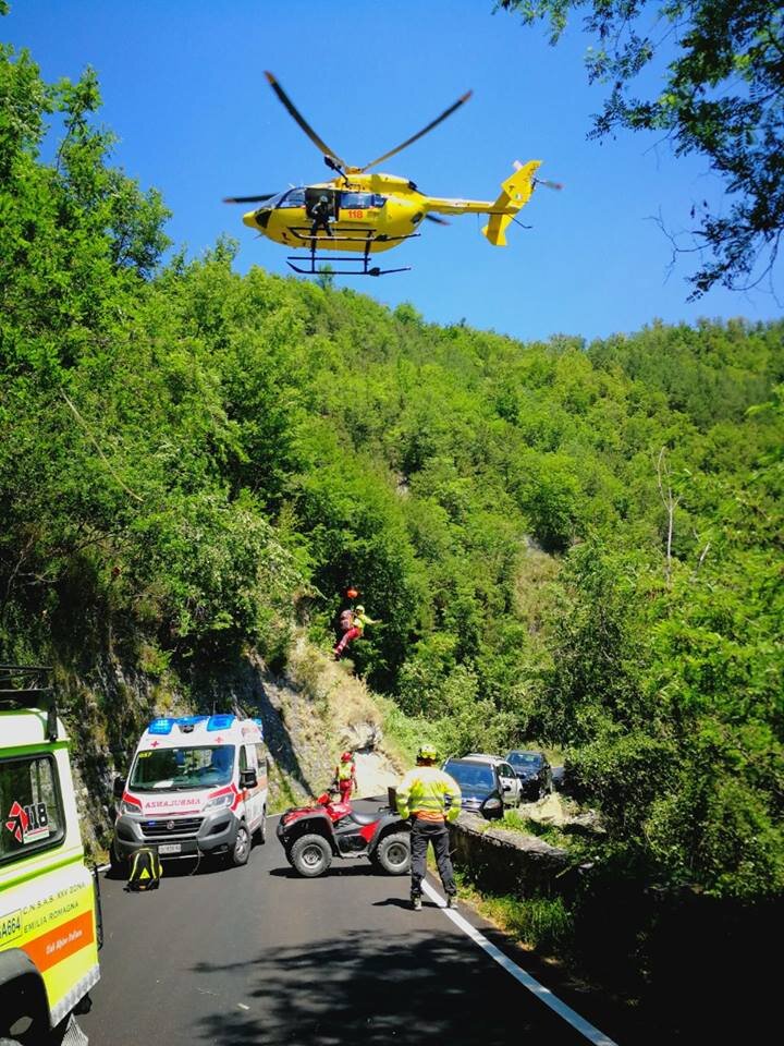 INCIDENTE STRADALE IN MOTO A SANTA SOFIA (FC)